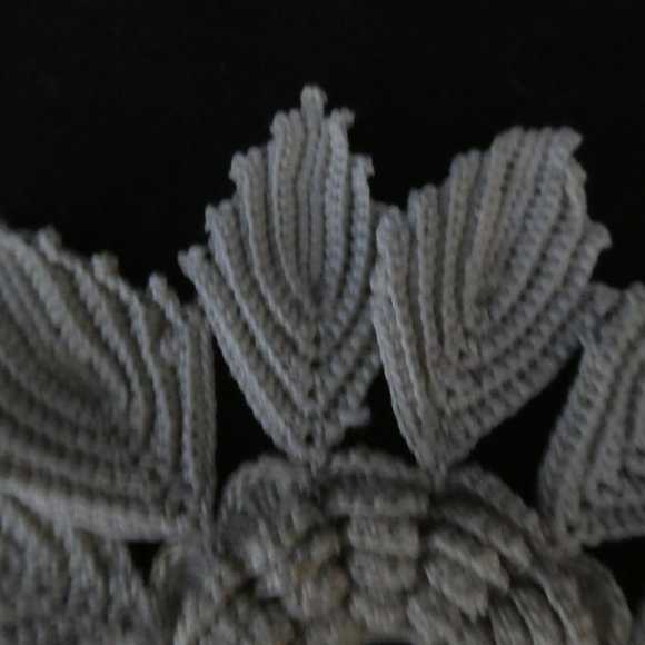 Handmade Vintage Crochet Floral Doily - Picture 3 of 7